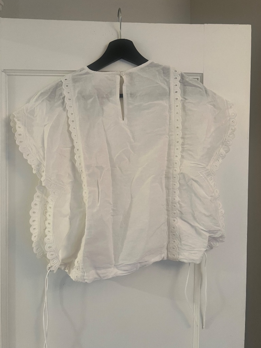 Sezane - Tamy Blouse - Embroidered Ecru - 38 - NWT - Picture 9 of 9